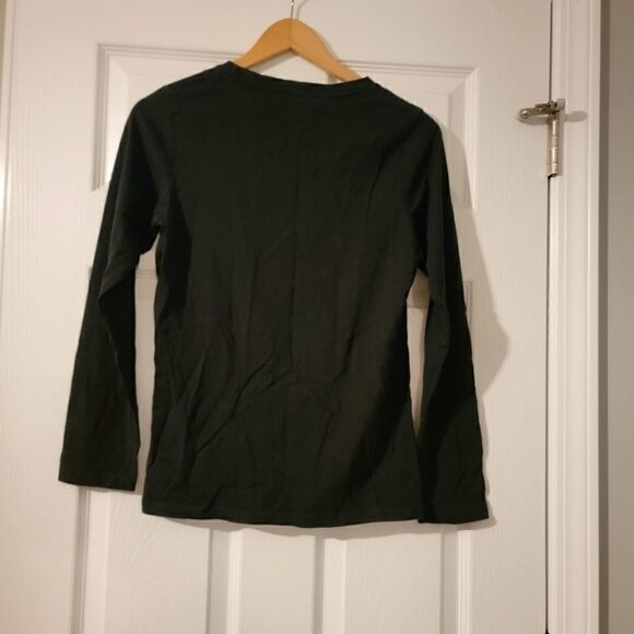 Jeep long-sleeve shirt Top black size medium - Picture 2 of 3